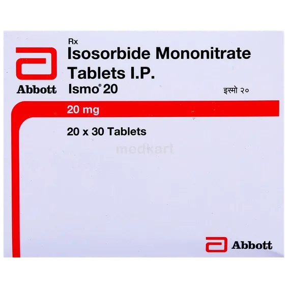 ismo 20mg tablet 30's